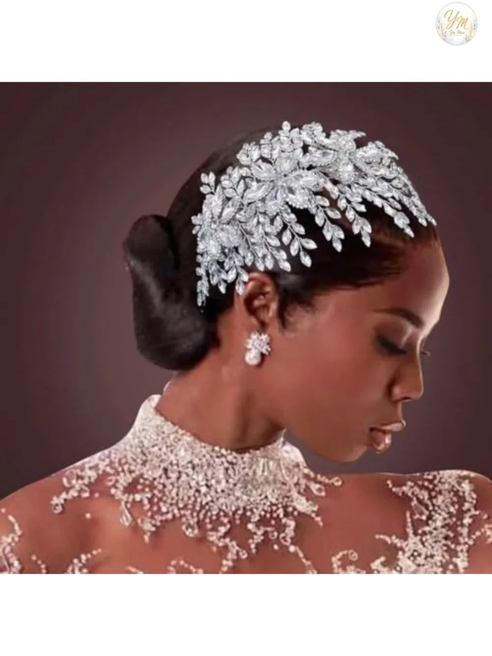 Rhinestone Bridal Headband Hair Accessory for Wedding Formal Occasions